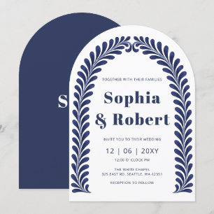 Invitación Boda de Talavera Azul