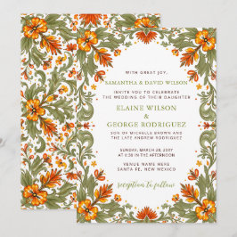 Invitación Boda de Talavera Verde Fiesta Mexicana