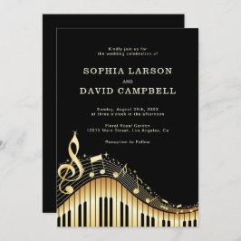 Invitación Boda de teclado abstracto