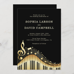 Invitación Boda de teclado abstracto