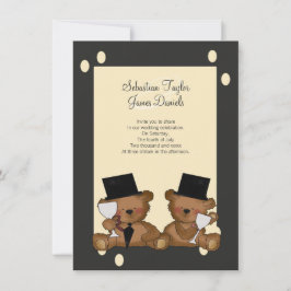 Invitación Boda de Teddy Bear Grooms