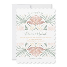 Boda de tejas de la floral tropical mexicana