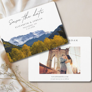 Invitación Boda de Telluride Colorado Salva la fecha