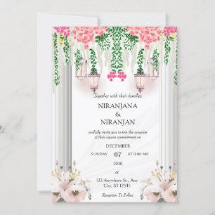 Invitación Boda de tema blanco