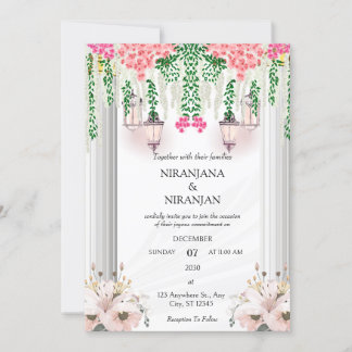 Invitación Boda de tema blanco