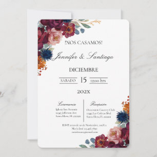 Invitación Boda de temas Jewel