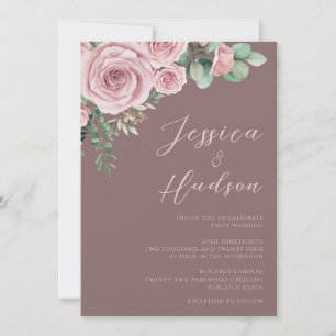 Invitación Boda de Tendencias Modernas de Rubor Elegance