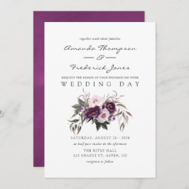 Invitación Boda de terciopelo profundo