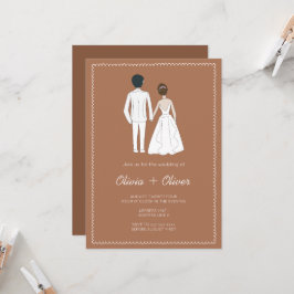 Invitación Boda de terracotta barata