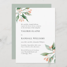 Boda de texto formal floral simple