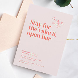 Invitación Boda de tipografía de Belmont