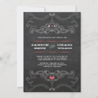 Boda de tipografía de tablero de cromo moderno y r
