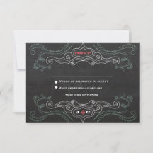 Boda de tipografía de tablero de cromo moderno y r