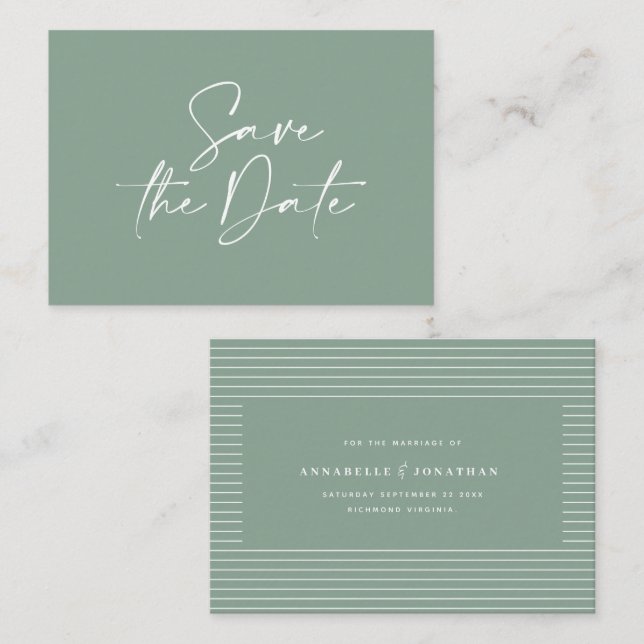 invitación boda de tipografía manuscrita de presup (Anverso / Reverso)