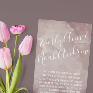 Invitación Boda de tipografía Minimalista de Cassis