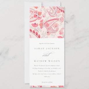 Invitación Boda de tipografía minimo moderno de Rubor Paisley