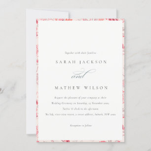 Invitación Boda de tipografía minimo moderno de Rubor Paisley