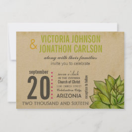 Invitación Boda de tipografía moderna rosa y liviana