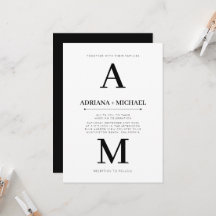 Boda de tipografía negra negrita blanca moderna