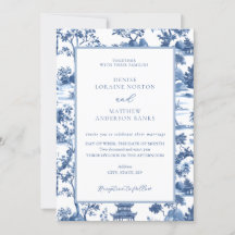 Boda de toile Blue & White Pagoda Chinoiserie