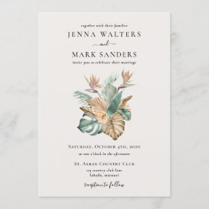 Invitación Boda de Tropics de Oro