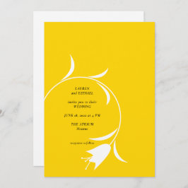 INVITACIÓN BODA DE TULIP AMARILLO MOD