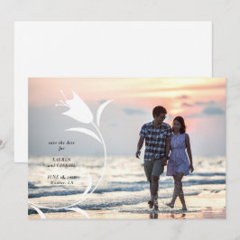 INVITACIÓN BODA DE TULIP AMARILLO MOD GUARDAR LA FECHA