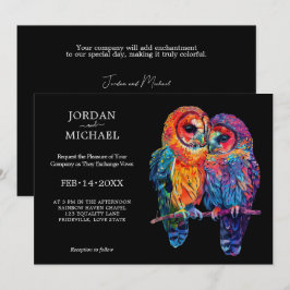 Invitación 🌈 boda de Unidad Eterna horizontal LGBTQ