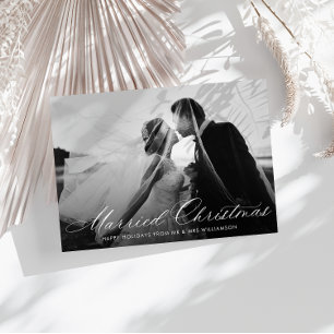 invitación boda de vacaciones de caligrafía blanca