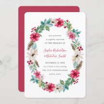 Boda de vacaciones | Flores acuáticas de invierno