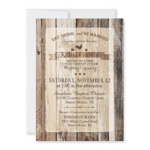 Boda de Vane, gallo de madera rústica