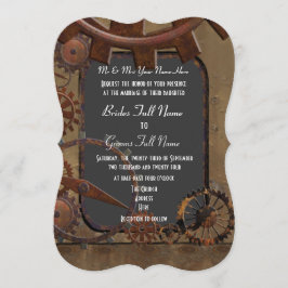 Invitación boda de vapor alternativo