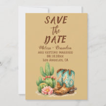 Boda de vaquero del desierto de Cactus de Terracot