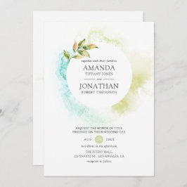 Invitación Boda de vegetación acuática