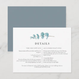 Invitación BODA de vegetación de eucalipto ruso ARYA Detalles