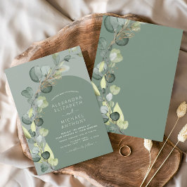 Invitación Boda de vegetación de Eucalyptus Arch