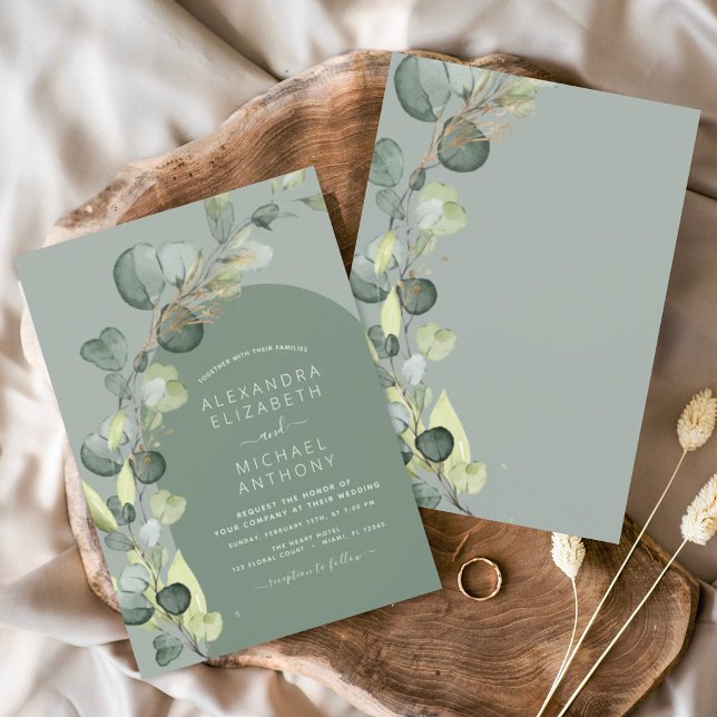 Invitación Boda de vegetación de Eucalyptus Arch (Subido por el creador)