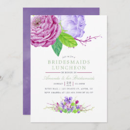 Invitación Boda de verano acuarela floral