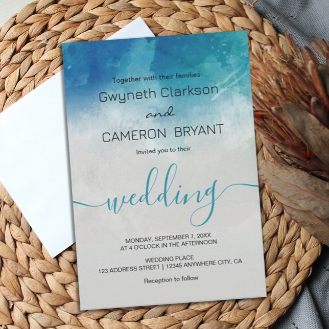 Invitación Boda de verano acuático Ocean Beach (Subido por el creador)