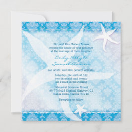 Invitación Boda de verano de Blue Beach Starfish