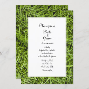 Invitación Boda de verano de Green Grass Backyard