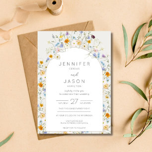 Invitación Boda de verano de la primavera del Jardín de las F
