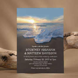 Invitación Boda de verano de Ocean Beach