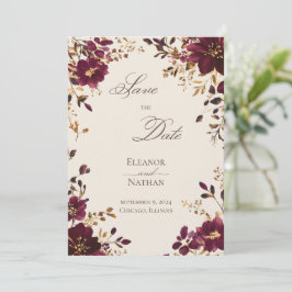 Invitación Boda de verano de rosas rojas
