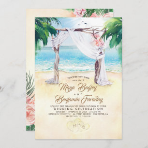 Invitación Boda de verano de Tropical Beach Arbor Dreamy