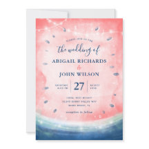 Boda de verano elegante rosado de la Marina Rustic