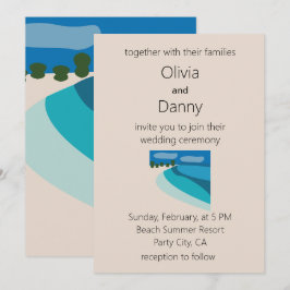 Invitación Boda de Verano en Destino de Playa