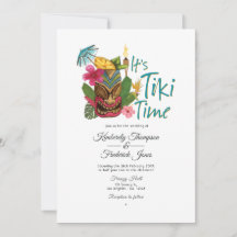 Boda de verano en la playa Luau Tiki Time