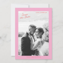Boda de verano rosa, guárdala la fecha
