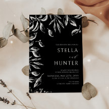 Boda de verde blanco y negro victoriano moderno